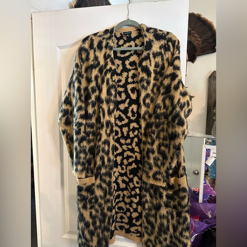 Torrid Cheetah print sweater